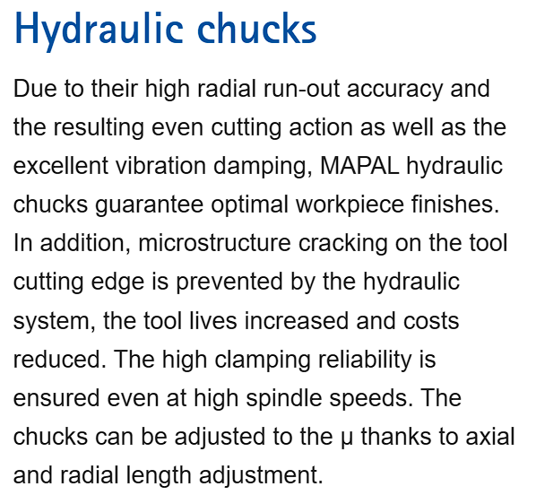 Hydraulic Chucks